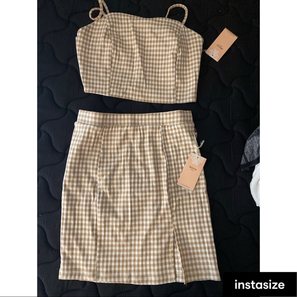 Two Piece Set Gingham